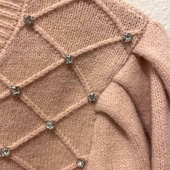 Nanette Embellished Long Sleeved Sweater in Mauve - Picture 6 of 9